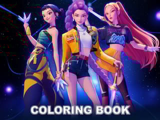 Coloring Book: Mira Kpop Demon Hunters