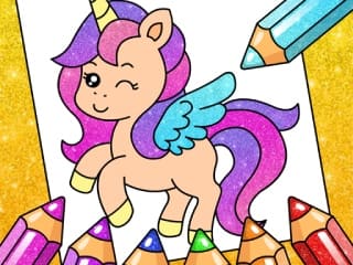 Coloring Book: Unicorn