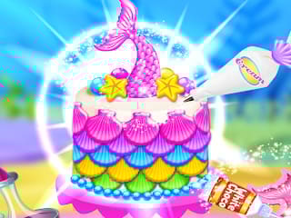 Mermaid Cake Cooking Design 1